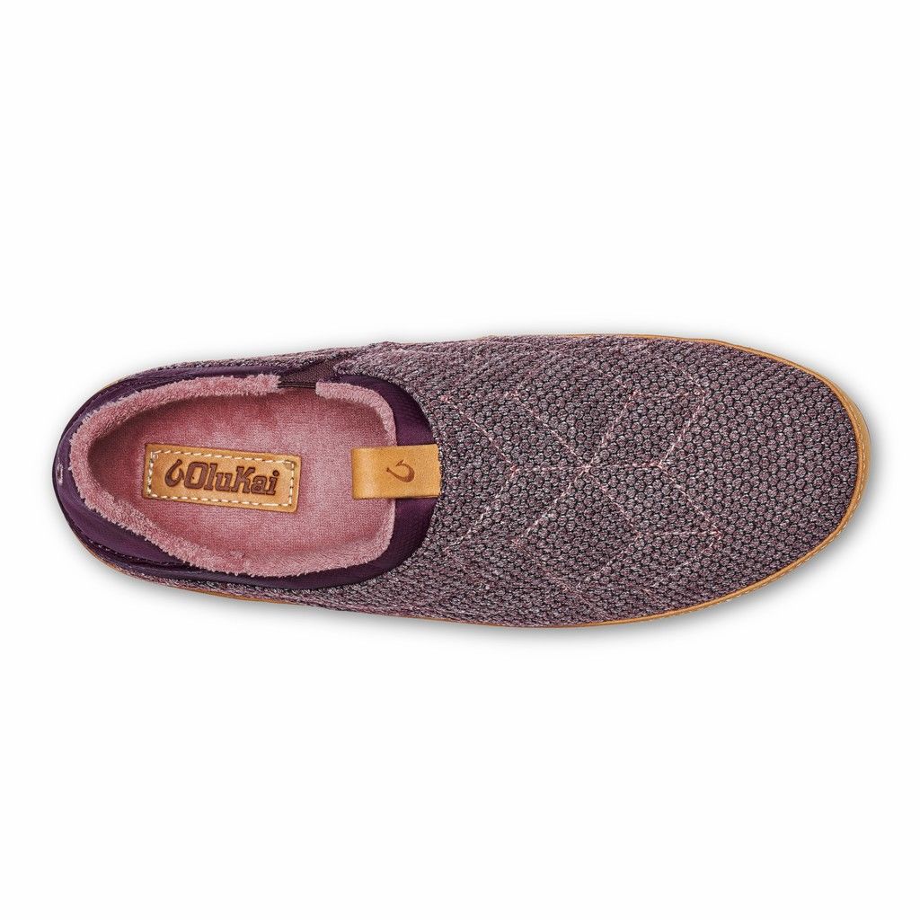 Zapatos Olukai Lania Kilohana - Pantuflas Mujer Morados 20947-186